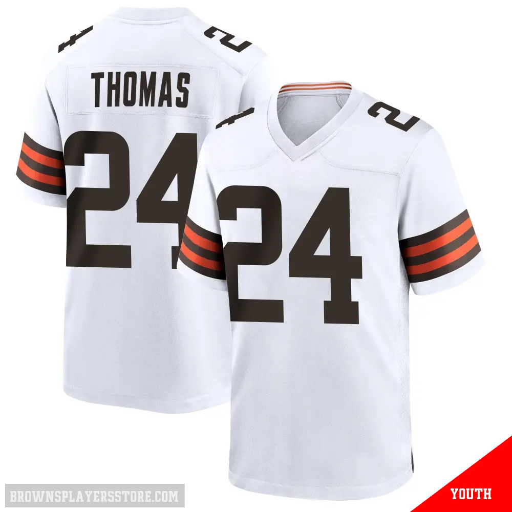 ＃24 Youth Daniel Thomas White Game Cleveland Browns Jersey