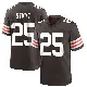＃25 Men's Andre Szmyt Brown Game Cleveland Browns Team Color Jersey