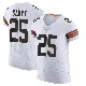 ＃25 Men's Andre Szmyt White Elite Cleveland Browns Vapor Jersey