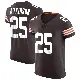 ＃25 Men's George Atkinson Brown Elite Cleveland Browns Vapor Jersey