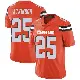 ＃25 Men's George Atkinson Orange Limited Cleveland Browns Alternate Vapor Untouchable Jersey