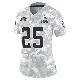 ＃25 Women's Andre Szmyt Arctic Camo Limited Cleveland Browns 2024 Salute to Service Jersey
