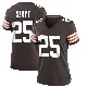 ＃25 Women's Andre Szmyt Brown Game Cleveland Browns Team Color Jersey