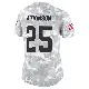 ＃25 Women's George Atkinson Arctic Camo Limited Cleveland Browns 2024 Salute to Service Jersey
