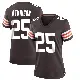 ＃25 Women's George Atkinson Brown Game Cleveland Browns Team Color Jersey