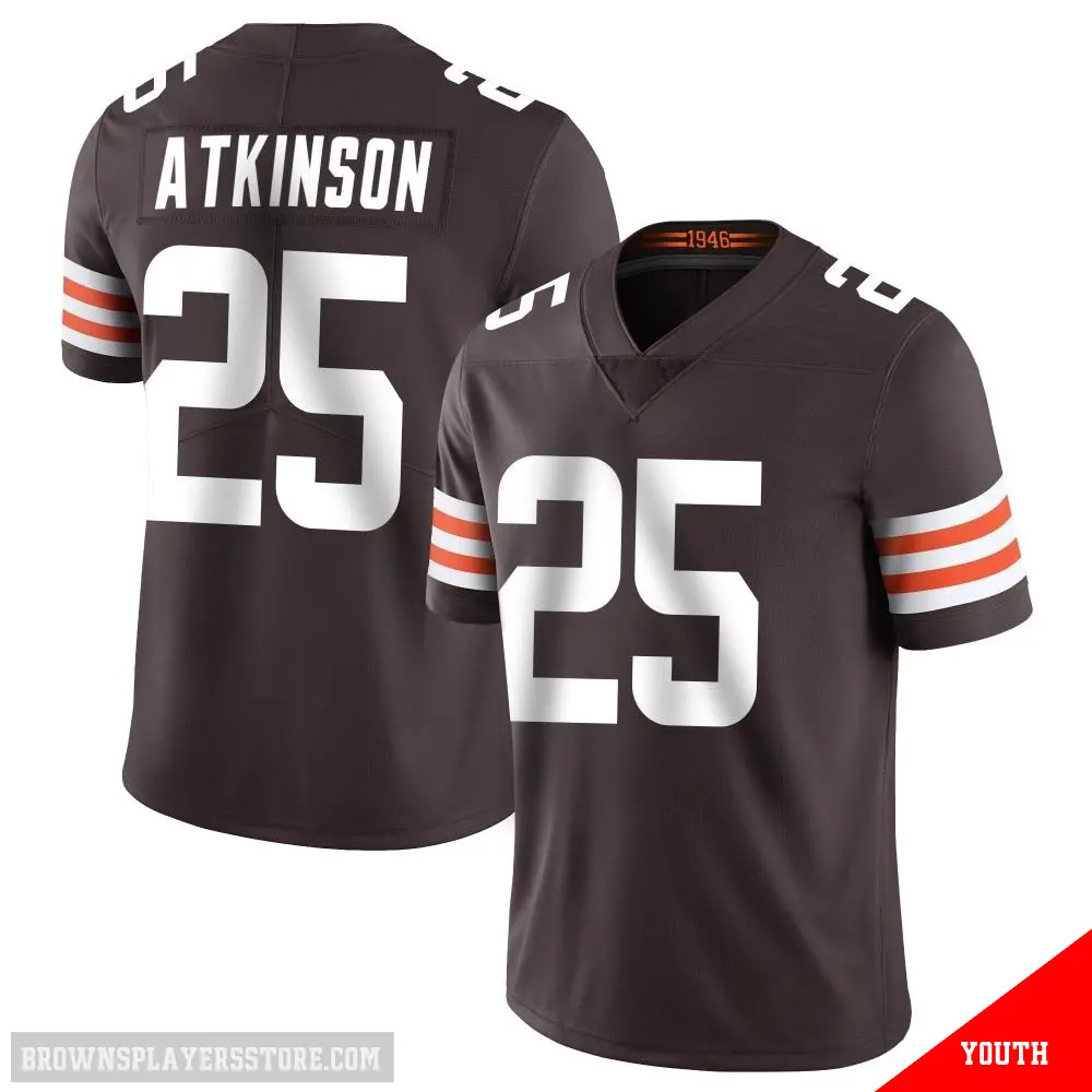＃25 Youth George Atkinson Brown Limited Cleveland Browns Team Color Vapor Untouchable Jersey
