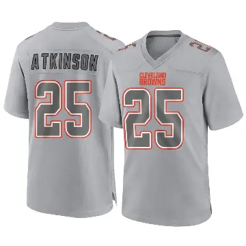 ＃25 Youth George Atkinson Gray Game Cleveland Browns Atmosphere Fashion Jersey