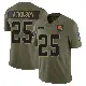 ＃25 Youth George Atkinson Olive Limited Cleveland Browns 2025 Salute to Service Jersey