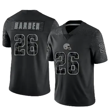 ＃26 Men's Myles Harden Black Limited Cleveland Browns Reflective Jersey