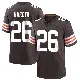 ＃26 Men's Myles Harden Brown Game Cleveland Browns Team Color Jersey