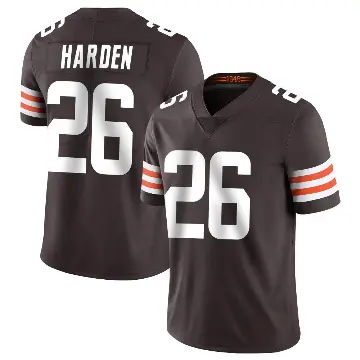 ＃26 Men's Myles Harden Brown Limited Cleveland Browns Team Color Vapor Untouchable Jersey