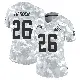 ＃26 Women's Myles Harden Arctic Camo Limited Cleveland Browns 2024 Salute to Service Jersey