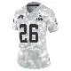 ＃26 Women's Myles Harden Arctic Camo Limited Cleveland Browns 2024 Salute to Service Jersey