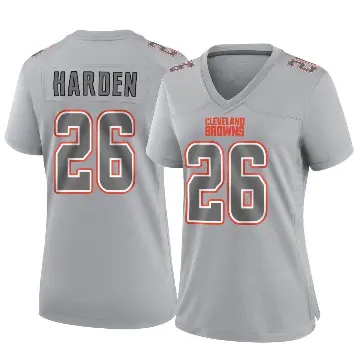 ＃26 Women's Myles Harden Gray Game Cleveland Browns Atmosphere Fashion Jersey