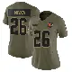 ＃26 Women's Myles Harden Olive Limited Cleveland Browns 2025 Salute to Service Jersey