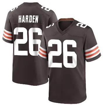 ＃26 Youth Myles Harden Brown Game Cleveland Browns Team Color Jersey