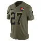 ＃27 Men's D'Onta Foreman Olive Limited Cleveland Browns 2025 Salute to Service Jersey