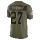 ＃27 Men's D'Onta Foreman Olive Limited Cleveland Browns 2025 Salute to Service Jersey