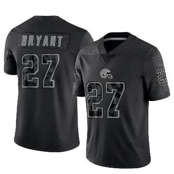 ＃27 Men's Myles Bryant Black Limited Cleveland Browns Reflective Jersey