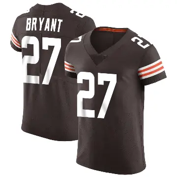 ＃27 Men's Myles Bryant Brown Elite Cleveland Browns Vapor Jersey