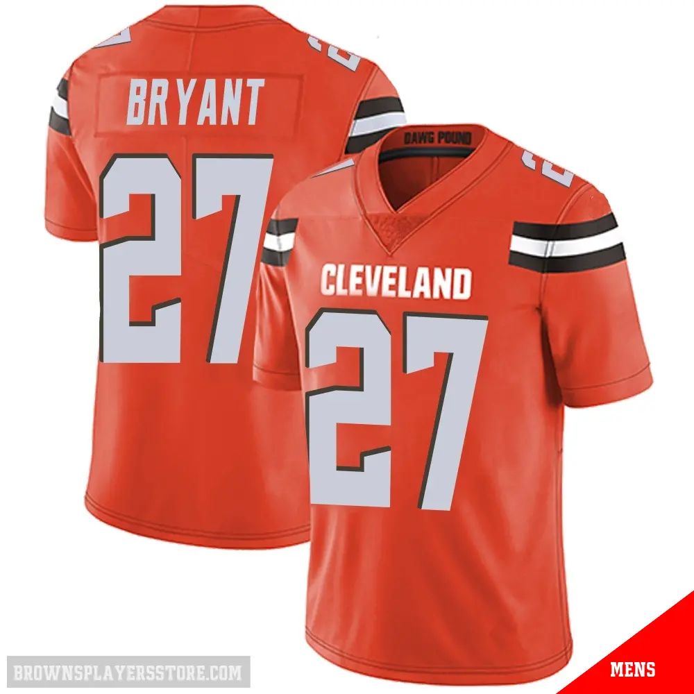 ＃27 Men's Myles Bryant Orange Limited Cleveland Browns Alternate Vapor Untouchable Jersey