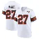 ＃27 Men's Myles Bryant White Game Cleveland Browns 1946 Collection Alternate Jersey