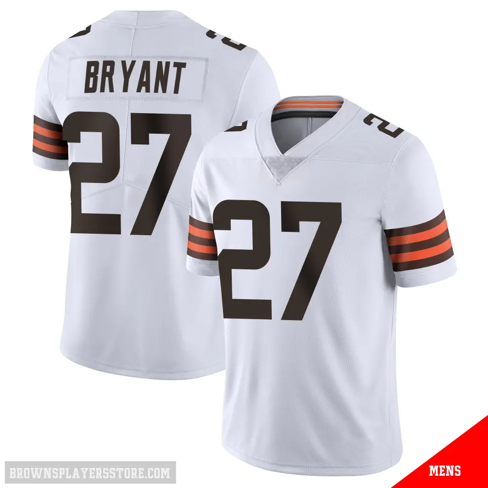 ＃27 Men's Myles Bryant White Limited Cleveland Browns Vapor Untouchable Jersey
