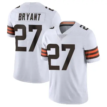 ＃27 Men's Myles Bryant White Limited Cleveland Browns Vapor Untouchable Jersey