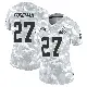 ＃27 Women's D'Onta Foreman Arctic Camo Limited Cleveland Browns 2024 Salute to Service Jersey