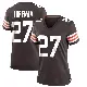 ＃27 Women's D'Onta Foreman Brown Game Cleveland Browns Team Color Jersey