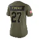 ＃27 Women's D'Onta Foreman Olive Limited Cleveland Browns 2025 Salute to Service Jersey