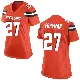 ＃27 Women's D'Onta Foreman Orange Game Cleveland Browns Alternate Jersey