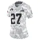 ＃27 Women's Myles Bryant Arctic Camo Limited Cleveland Browns 2024 Salute to Service Jersey