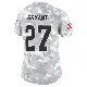 ＃27 Women's Myles Bryant Arctic Camo Limited Cleveland Browns 2024 Salute to Service Jersey