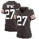 ＃27 Women's Myles Bryant Brown Game Cleveland Browns Team Color Jersey