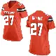 ＃27 Women's Myles Bryant Orange Game Cleveland Browns Alternate Jersey