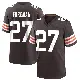 ＃27 Youth D'Onta Foreman Brown Game Cleveland Browns Team Color Jersey