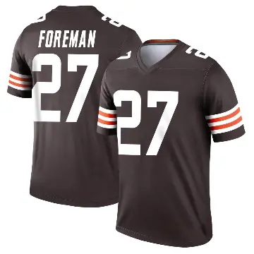 ＃27 Youth D'Onta Foreman Brown Legend Cleveland Browns Jersey