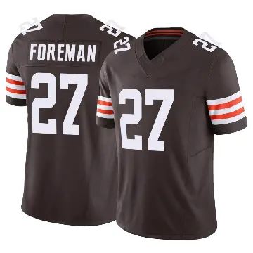 ＃27 Youth D'Onta Foreman Brown Limited Cleveland Browns Vapor F.U.S.E. Jersey