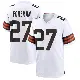 ＃27 Youth D'Onta Foreman White Game Cleveland Browns Jersey
