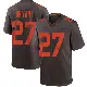 ＃27 Youth Myles Bryant Brown Game Cleveland Browns Alternate Jersey