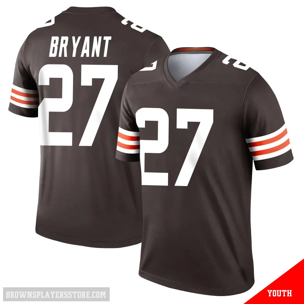 ＃27 Youth Myles Bryant Brown Legend Cleveland Browns Jersey