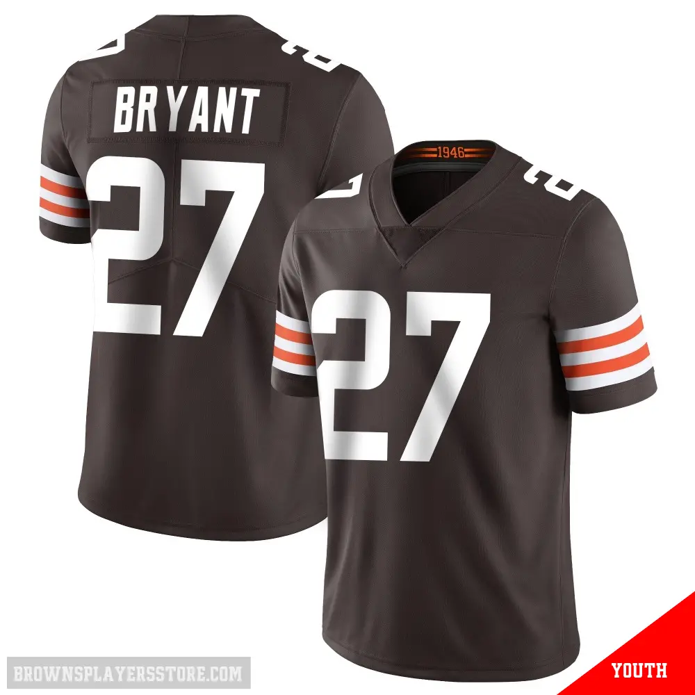 ＃27 Youth Myles Bryant Brown Limited Cleveland Browns Team Color Vapor Untouchable Jersey