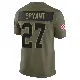 ＃27 Youth Myles Bryant Olive Limited Cleveland Browns 2025 Salute to Service Jersey