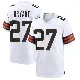 ＃27 Youth Myles Bryant White Game Cleveland Browns Jersey
