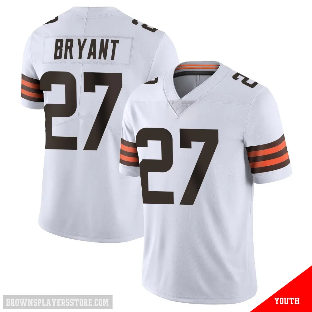 ＃27 Youth Myles Bryant White Limited Cleveland Browns Vapor Untouchable Jersey