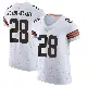 ＃28 Men's Emmanuel McNeil-Warren White Elite Cleveland Browns Vapor Jersey