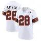 ＃28 Men's Emmanuel McNeil-Warren White Game Cleveland Browns 1946 Collection Alternate Jersey