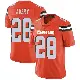 ＃28 Men's Tre Avery Orange Limited Cleveland Browns Alternate Vapor Untouchable Jersey