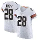 ＃28 Men's Tre Avery White Elite Cleveland Browns Vapor Jersey
